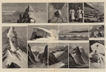 With Ice-Axe and Camera in the Rocky Mountains, British Territory